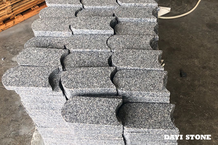 Maehfix Light Grey Granite G603-10 Top flamed others sawn 24x12x3cm